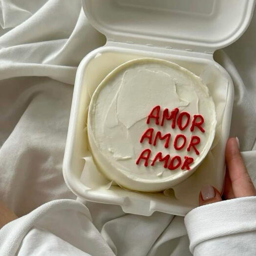 Бенто торт amor ( день Влюбленных, 14 февраля, любовь )