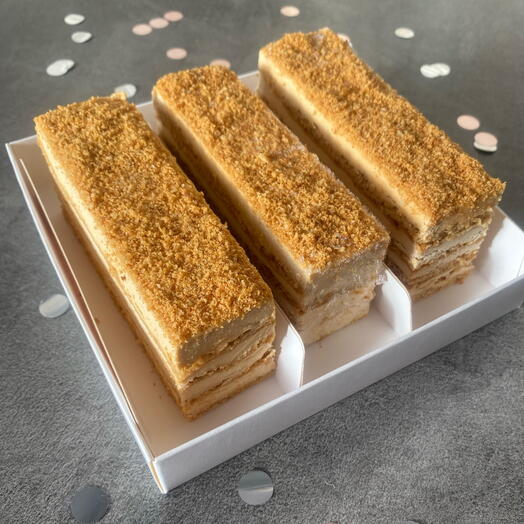 Пирожное «Карамельный медовик» (3шт)