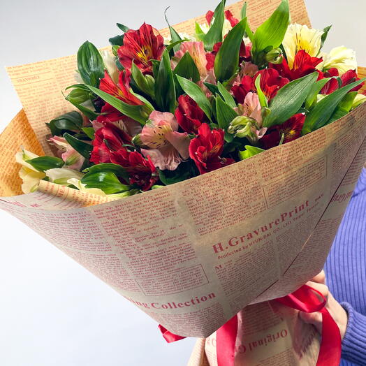 Alstroemeria in craft