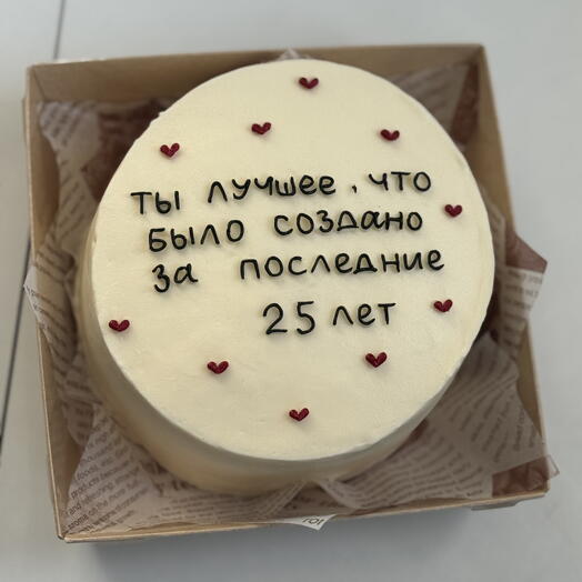 Бенто торт в подарок на день рождения / 14 февраля парню/девушке/подруге/другу/жене/мужу
