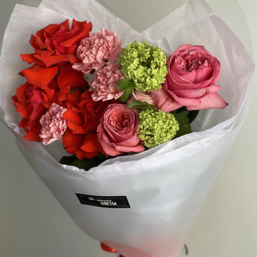 Букет ярких цветов «Счастье»