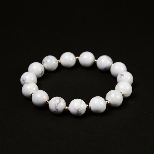 Браслет Самшит Магнезит 14K 17 см (BRA1091)