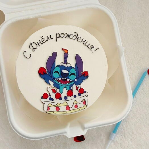 Бенто торт Стич на день рождения 💙