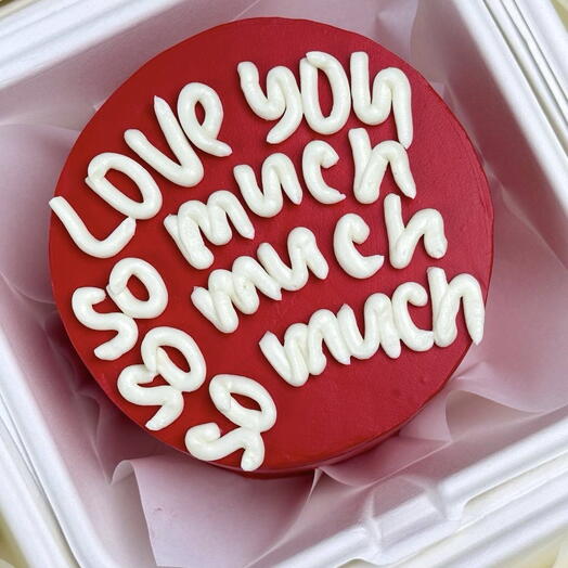 Бенто торт «love you so much»