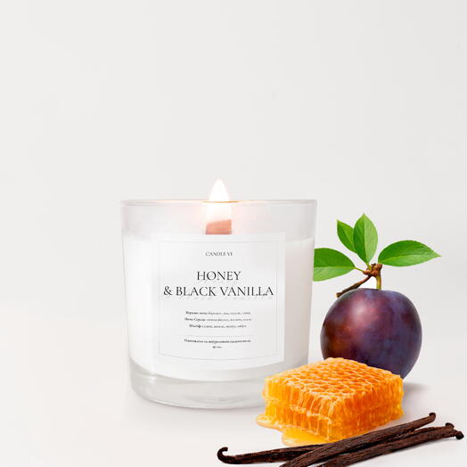 Свеча ароматическая «Honey black vanilla 90 мл