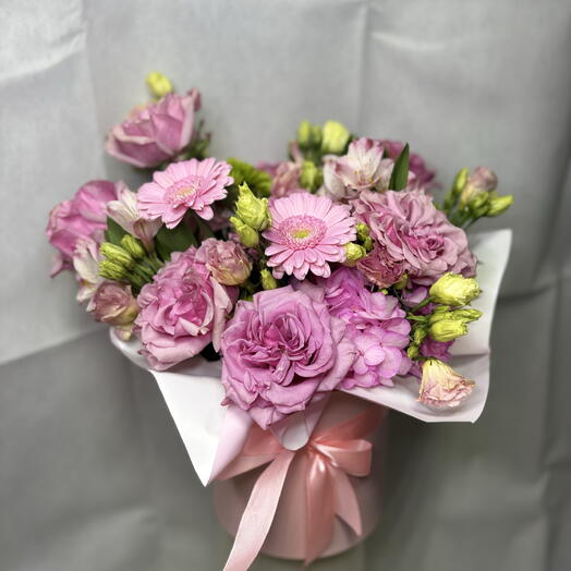 Композиция Розовая Орхидея