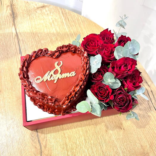 Набор торт с цветами 🌹