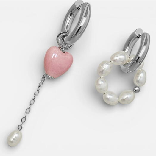 Серьги pink love