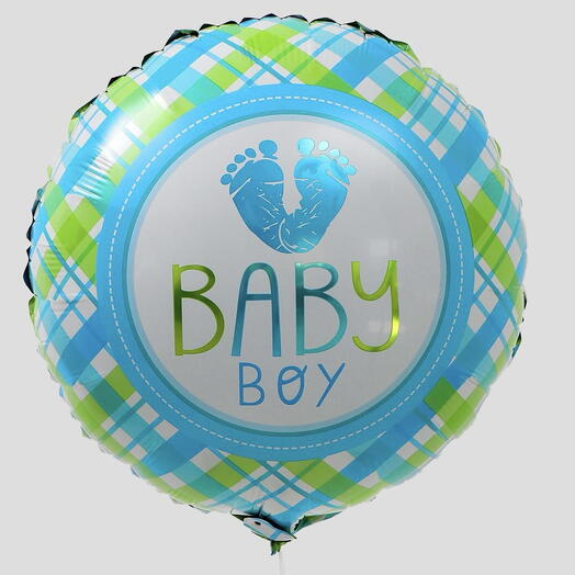 Шар гелиевый,фольгированный «Baby boy»