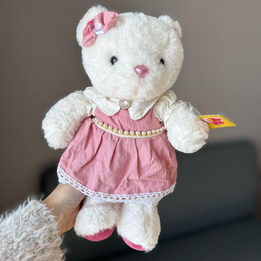 Игрушка мишка в платье