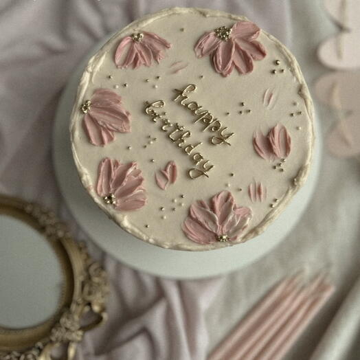 Торт лепестки 1 кг happy birthday