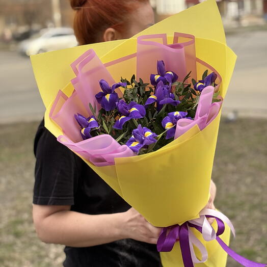 Букет синий ирис