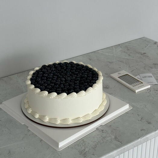 Торт «Blueberry Elegance» — торт с голубикой, премиальный торт, подарочный торт