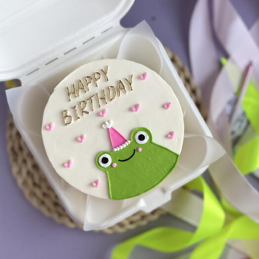Бенто торт с днем рождения happy birthday лягушка жаба подруге другу