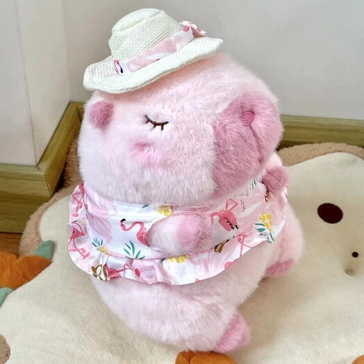 Plush toy Chik Haven capybara, pink