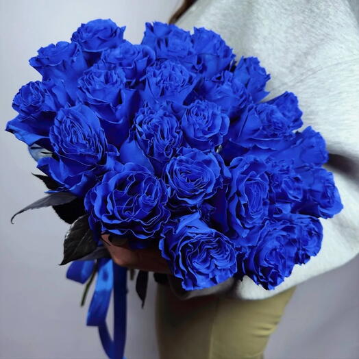 Premium букет из шикарных синих роз💙