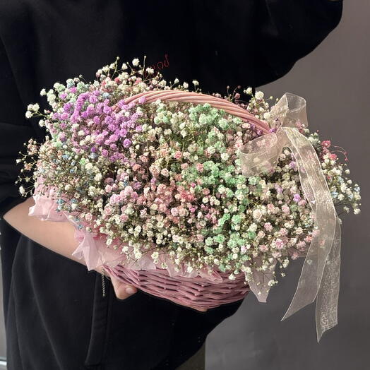 Корзина гипсофил 🎀