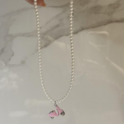 Колье summer Paris pink