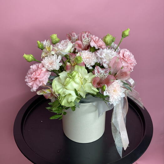 Цветы в шляпной коробочке 🌺💐🌸