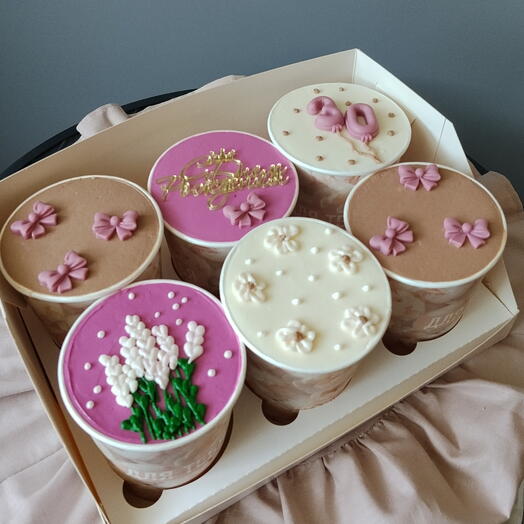 Набор cake to go торт с собой в стаканчике на день рождения