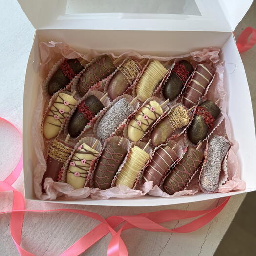 Бананы в шоколаде большая коробка 🎁