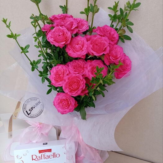 Pink Roses with Raffaello