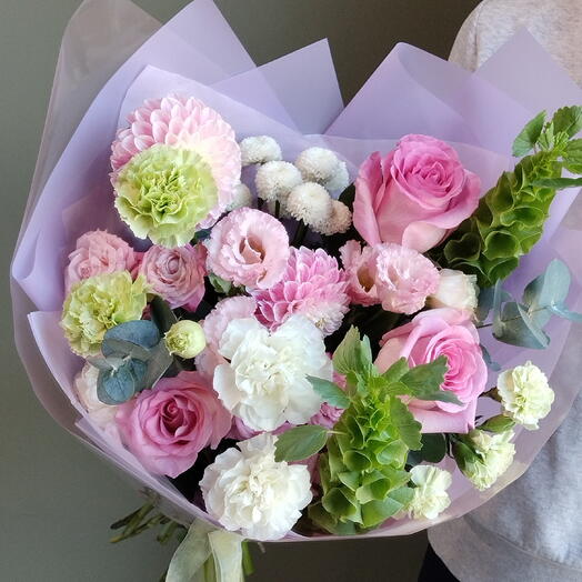 Букет бело-розовый💐