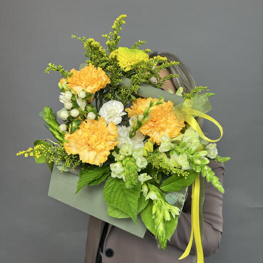 Деревянный ящик с летними цветами 🧡💚🧡 Композиция