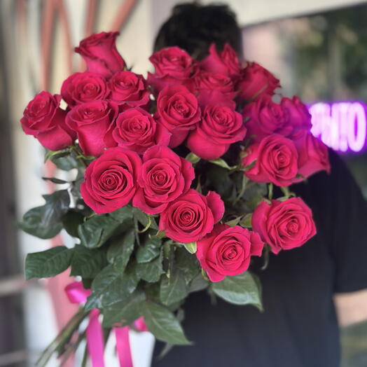 Букет из 21 розы Готча 🌹
