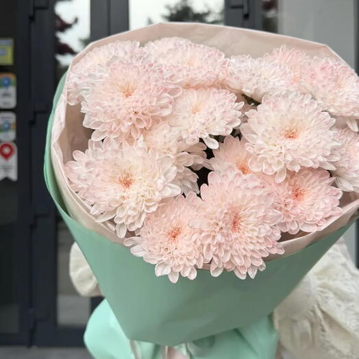 Авторский монобукет Mouse Flowers: Хризантема