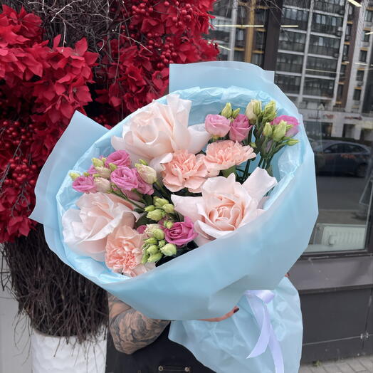 Сочетание голубого и розового🩵💗