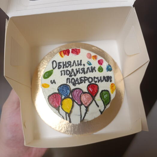 Бенто торт яркие шары