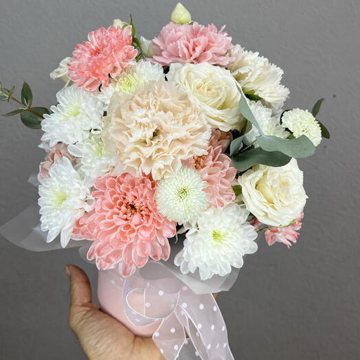 Композиция в шляпной коробке🌸