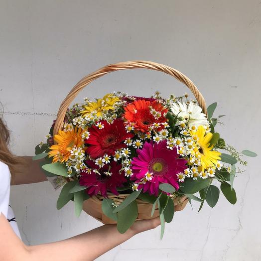 Cesta de gerbera