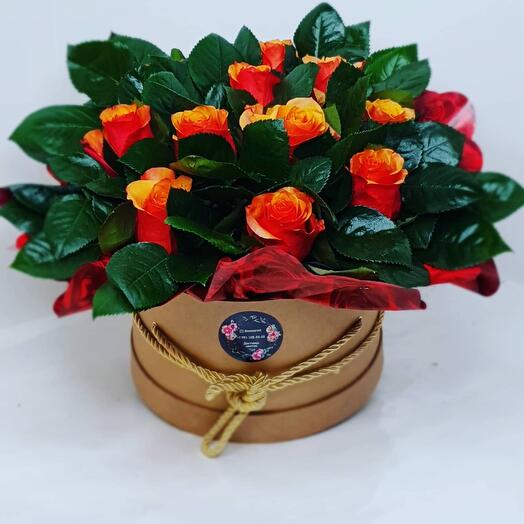 Rosas en una Caja
