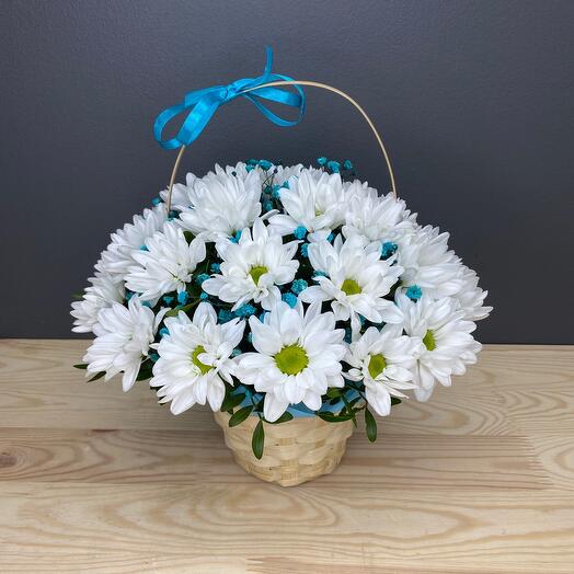 Basket with flowers