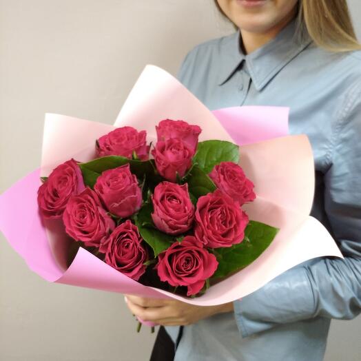 Bright pink roses