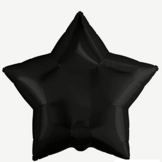 Bola de papel de aluminio estrella negro