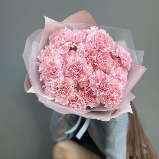 Розовые гвоздики 29 шт 💗