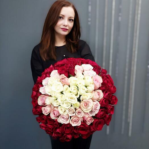 101 rosas con corazón