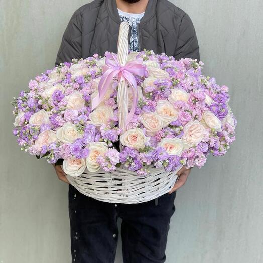 Basket with flowers