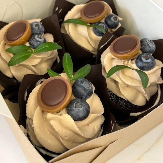 Шоколадные капкейки 🧁 (х4)