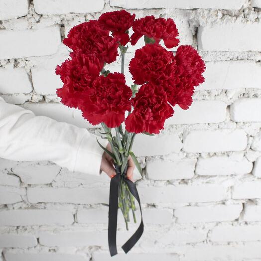 Bouquet of 10 red carnations