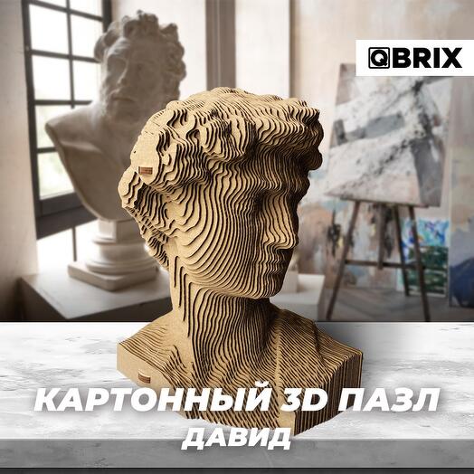 Картонный 3D конструктор QBRIX - Давид