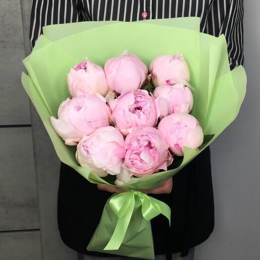 9 peonies