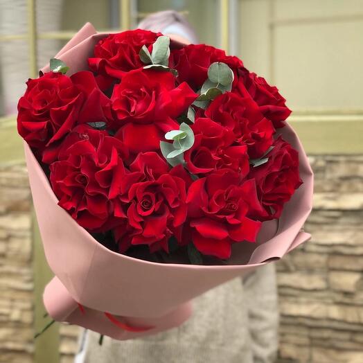 Ramo de 11 rosas francesas