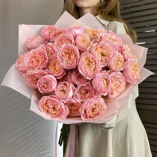 🌸Букет кустовых роз Джульетта 9шт