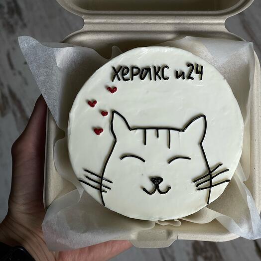 Бенто торт с котиком