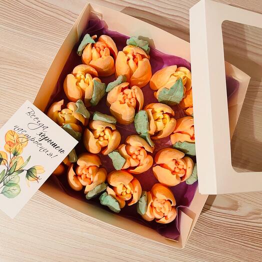 Зефирные тюльпаны «Набор из 16шт»