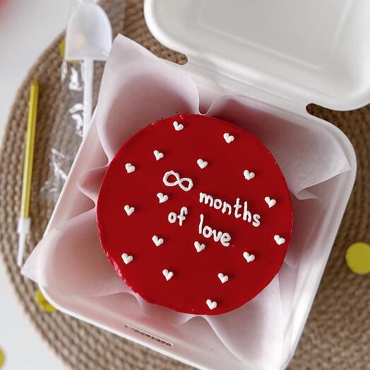 Bento anniversary cake, on February 14th, Valentine's Day, Valentine's Day